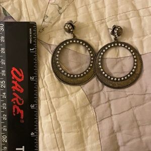 Metallic Vintage Costume Earrings